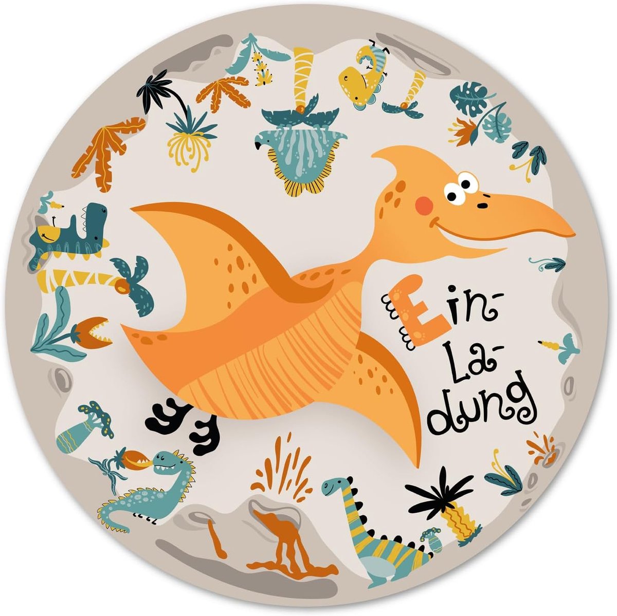 SnelShoppen - 12 Dinosaur Theme Kinderen Verjaardagsuitnodigingen - Dino Birthday Cards voor Jongens en Meisjes - 14.8 cm - Feestuitnodigingen zonder