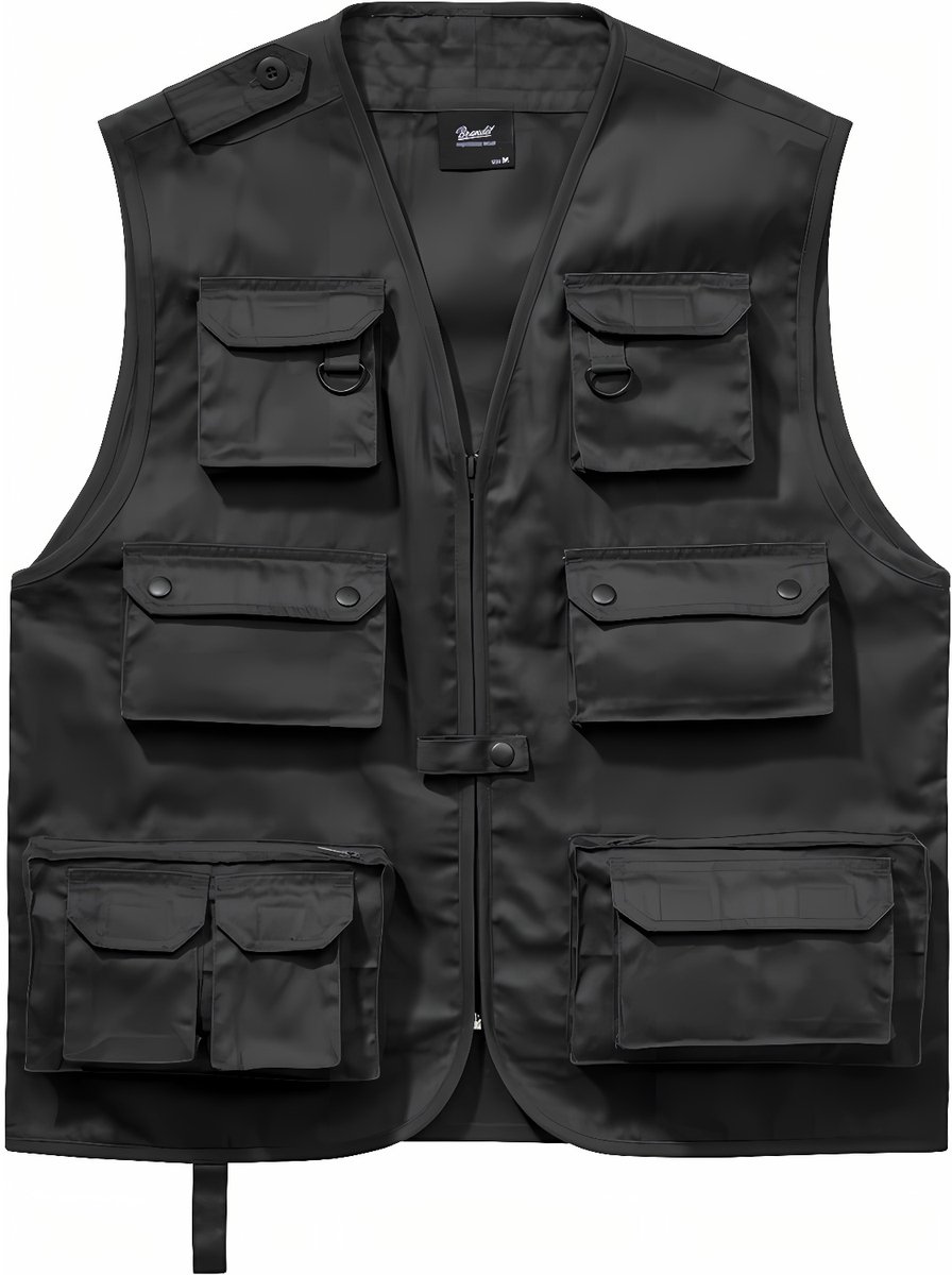 Brandit Multiple pocket Jacht vest Zwart