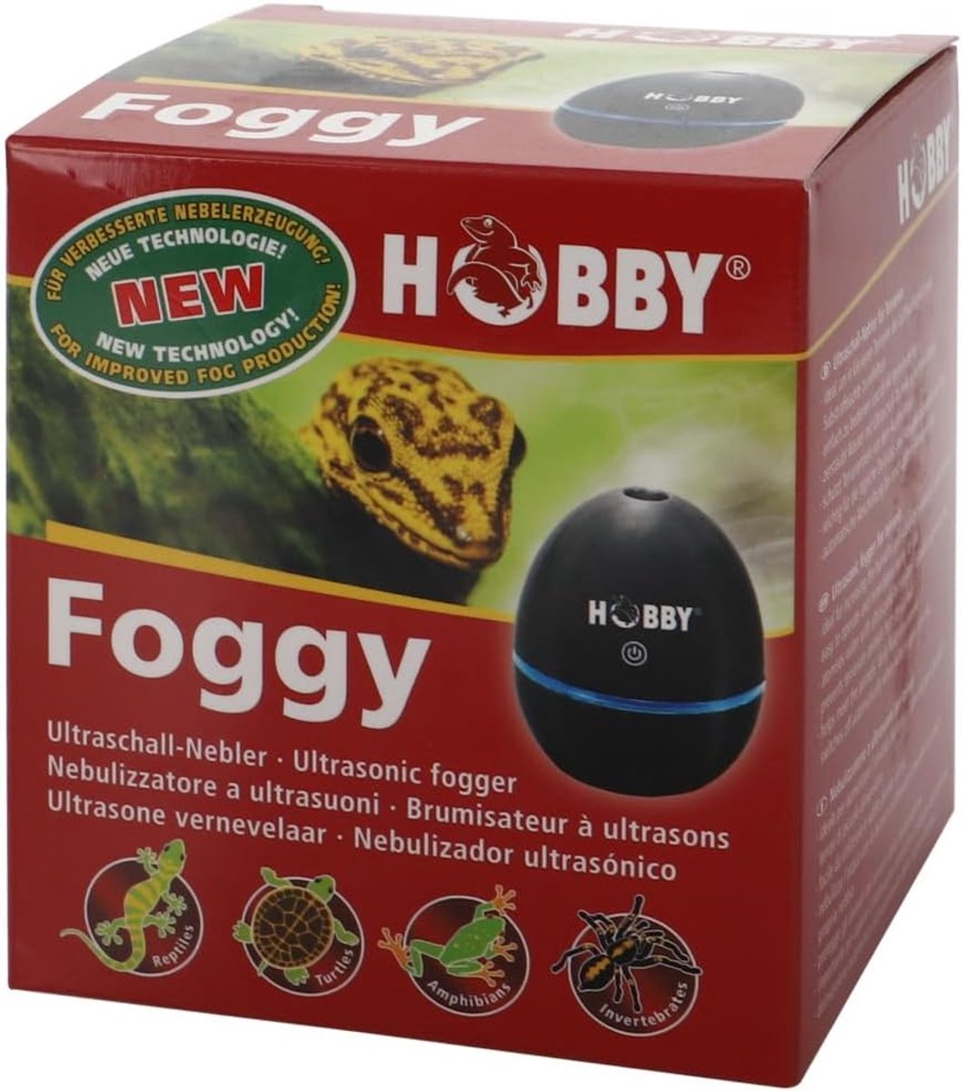 SnelShoppen - Ultrasonic Mist voor Terrariums - Hobby 37246 Foggy - Zwart - 1 Stuk - Ideaal voor Planten en Dieren - Ondersteunt Vochtigheid - Compact