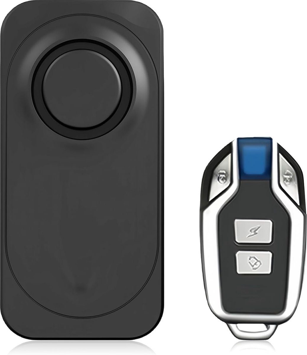 SnelShoppen - Fiets Diefstal Alarm met Afstandsbediening - Waterdicht en Draadloos - 7 Sensitiviteitsniveaus - Fietsslot met Alarmfunctie - Motorfiets