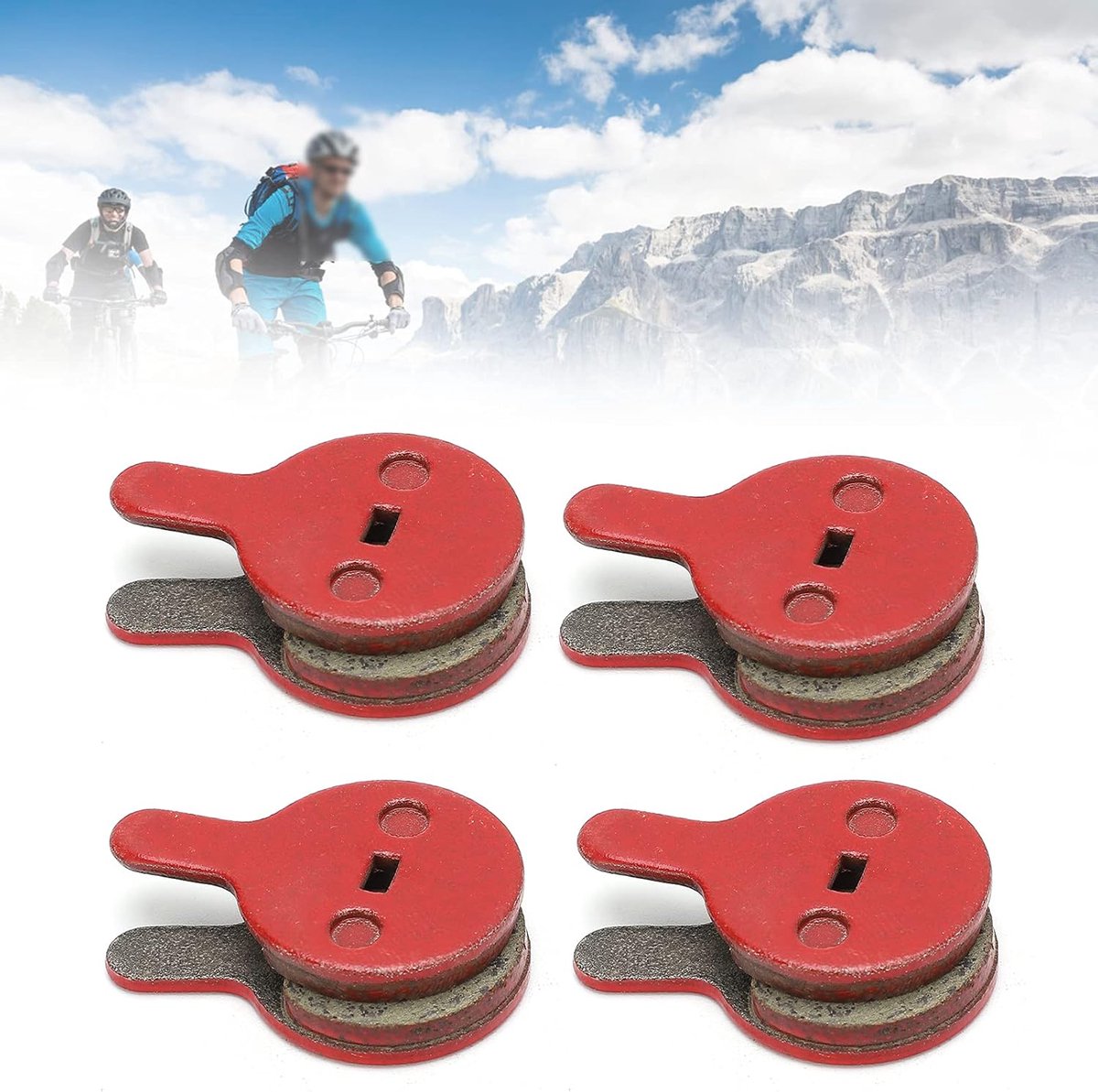 SnelShoppen - Elektrische Scooter Schijfremmen Pads - 4 Paren Slijtvast, Goede Warmteafvoer, Laag Geluid, Geschikt voor Mountainbike en Elektrische Fi