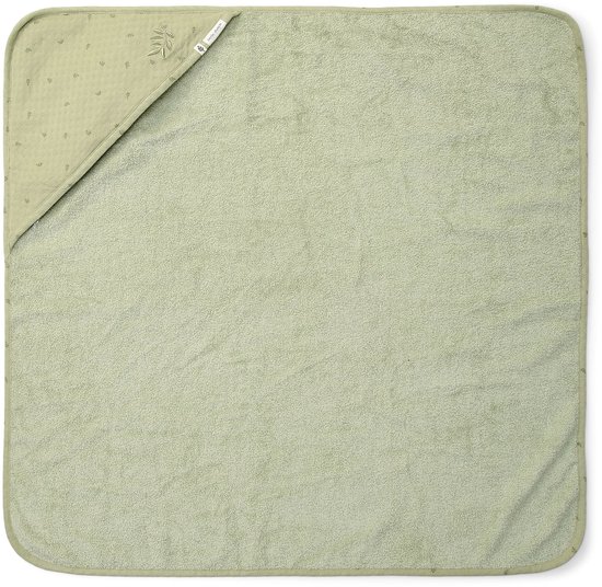 Little Dutch Pure Badcape - 75 x 75 cm - Sage van Little Dutch — afbeelding 5