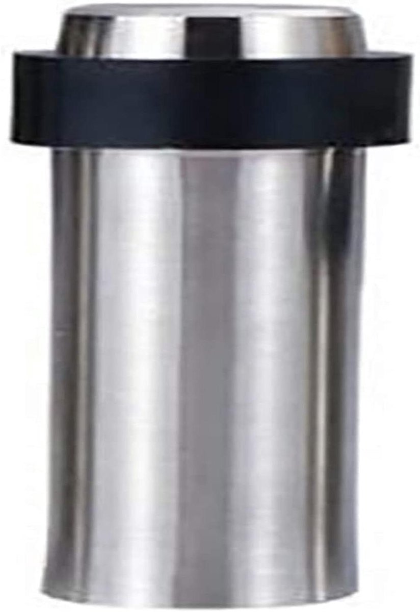 Deur Stopper - Deur Beveiliger - Muur Beschermen - Zonder Boren - 100mm - Geborsteld Staal