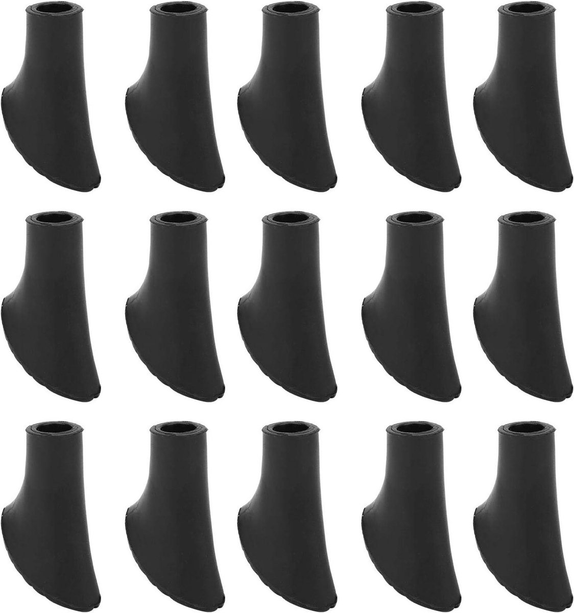 Een set van 15 universele beschermkapjes Geschikt voor de uiteinden van wandelstokken, antislip beschermkapjes Geschikt voor de uiteinden, accessoires Geschikt voor wandelstokken