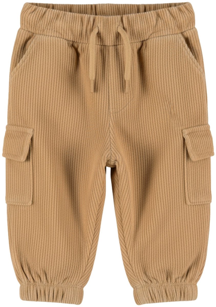 Dirkje Jongens Loose Fit Cargo Broek - Cornstalk