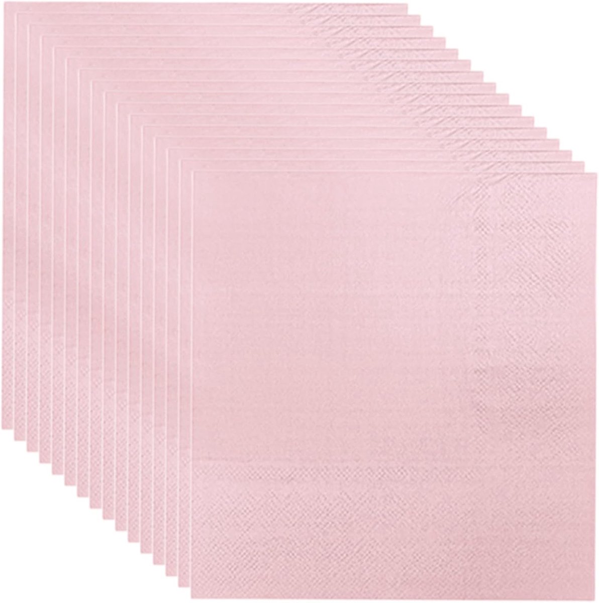 SnelShoppen - 20P Roze Party Servetten, 33cm Papieren Napkins voor Verjaardag, Bruiloft, Picknick en Feesten, Eco-vriendelijk en Duurzaam, Perfecte Ta