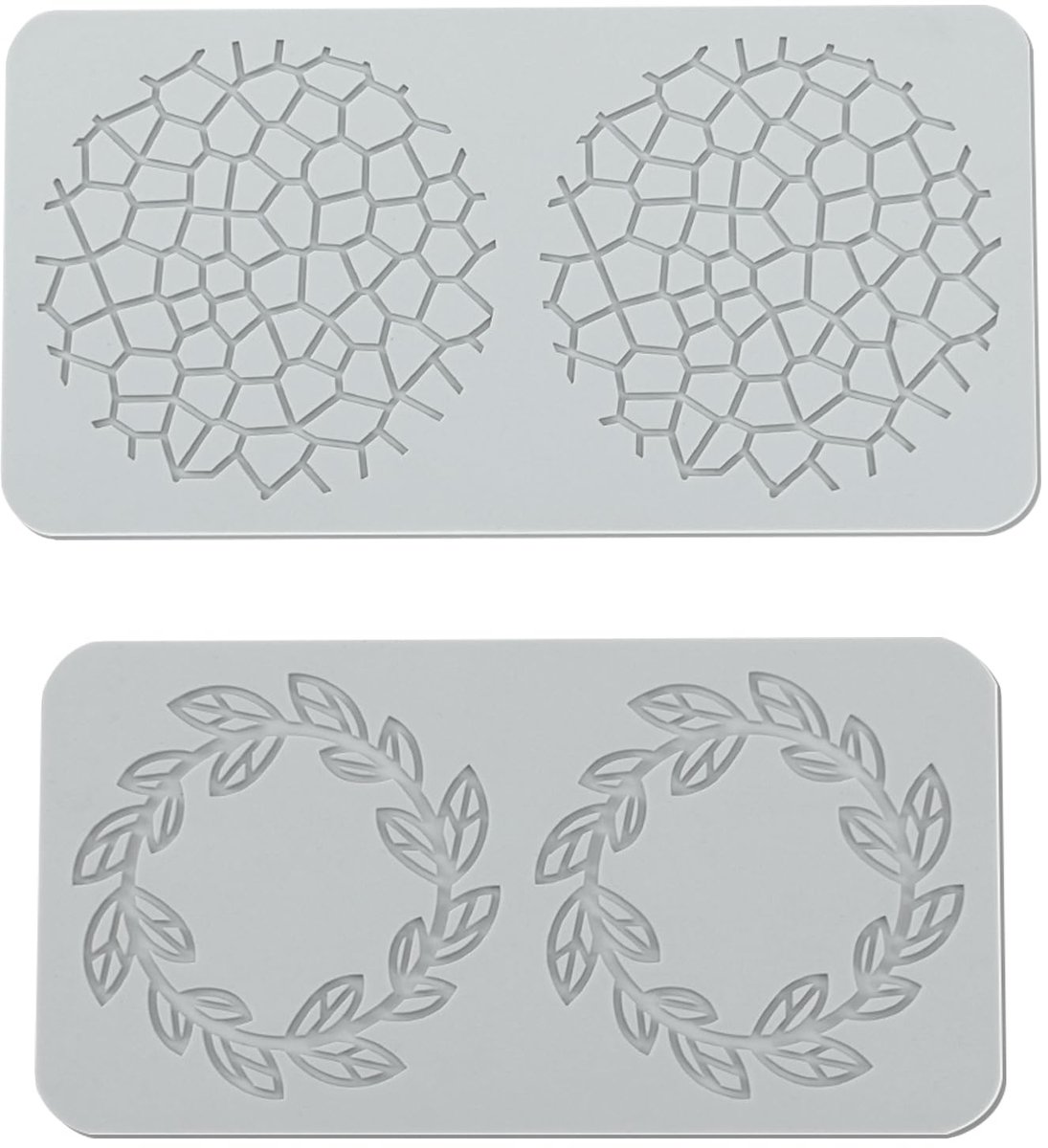 Dailygoods - 2 Stuks Silicone Cake Vormpjes voor Decoratie en Creatieve Desserts