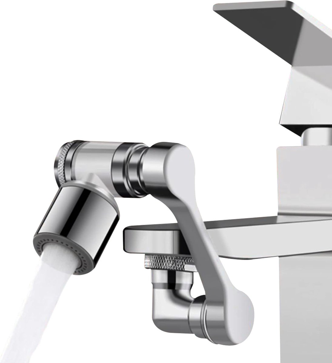 SnelShoppen - 1080 Graden Multifunctionele Draaiende Kraanuitbreiding - Rotatieadapter voor Keuken en Badkamer - Handig en Praktisch