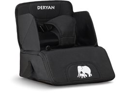 Deryan Booster Stoelverhoger V2 - Inclusief bevestigingsriem - Zwart