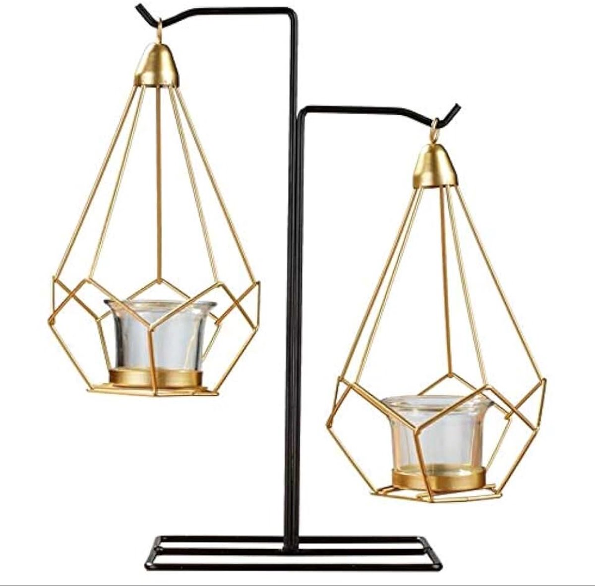 Kaarsenhouder Minimalistische Smeedijzeren Geurende Kaarsenhouder Romantische Kaarslicht Diner Thuis Bruiloft Props Ornamenten, Stijl:XY2005 Home bar decoratie