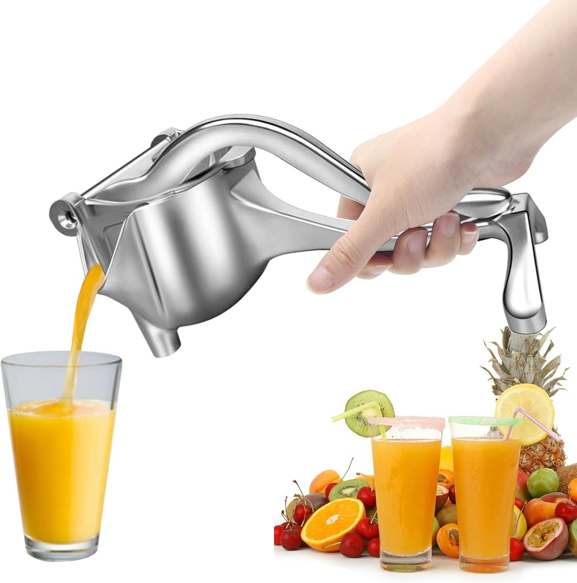 Fruitpers, citruspers, handmatig voor maximale sapproductie en genot, fruitpers voor keuken en bar