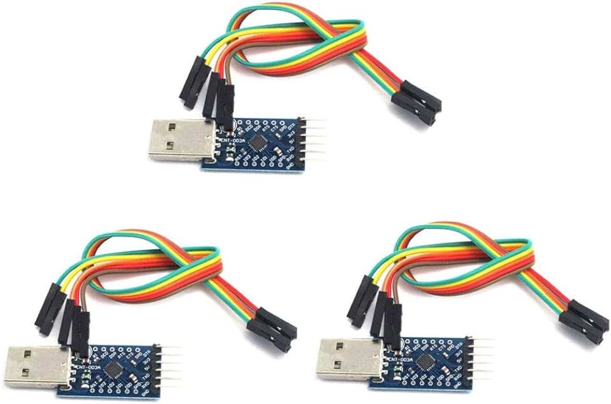 Seriële converter, 3 stuks, USB 2.0 naar UART 6PIN module TTL-compatibel met en beter dan CP2102