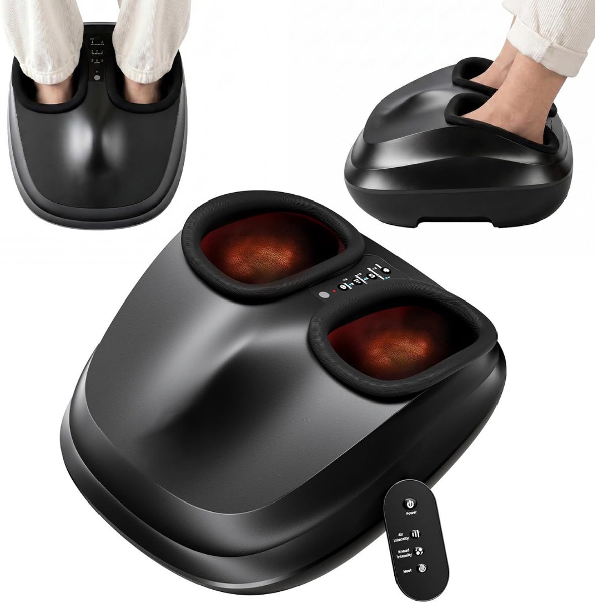 Zavio® Voetmassage Apparaat met Warmtefunctie - Bloedcirculatieapparaat - Shiatsu Massage - Gebruiksvriendelijk