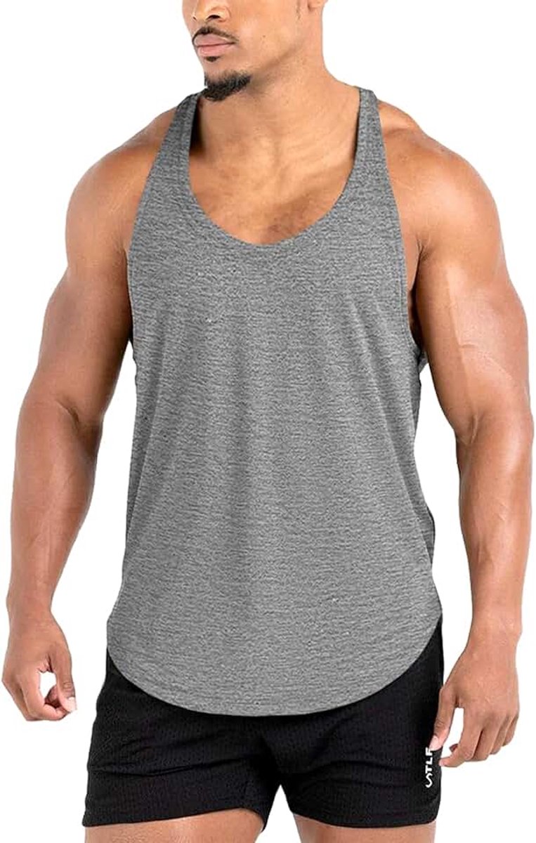 Marcel tanktop voor heren, sport, krachttraining, stringer, sneldrogende overhemden