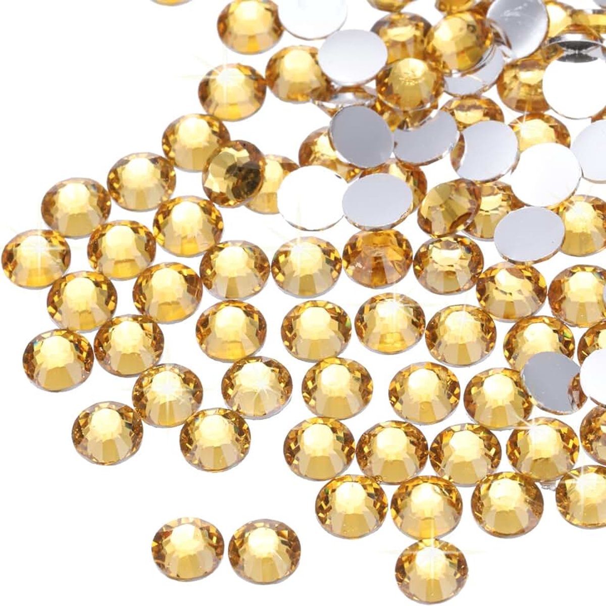 Strass met platte onderkant, SS16, 4 mm, hotfix, strassteentjes voor knutselen, doe-het-zelf design, bekers, kleding, make-up, nagelkunst, 25000 stuks
