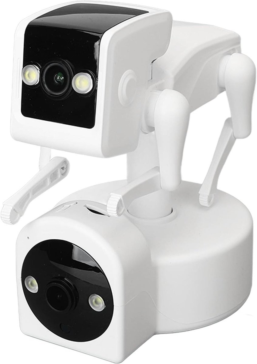 Robot Huisdier Camera - Beveiligingscamera Hond - Huisbewaking - AI Bewegingsdetectie - 1080p HD - Wit
