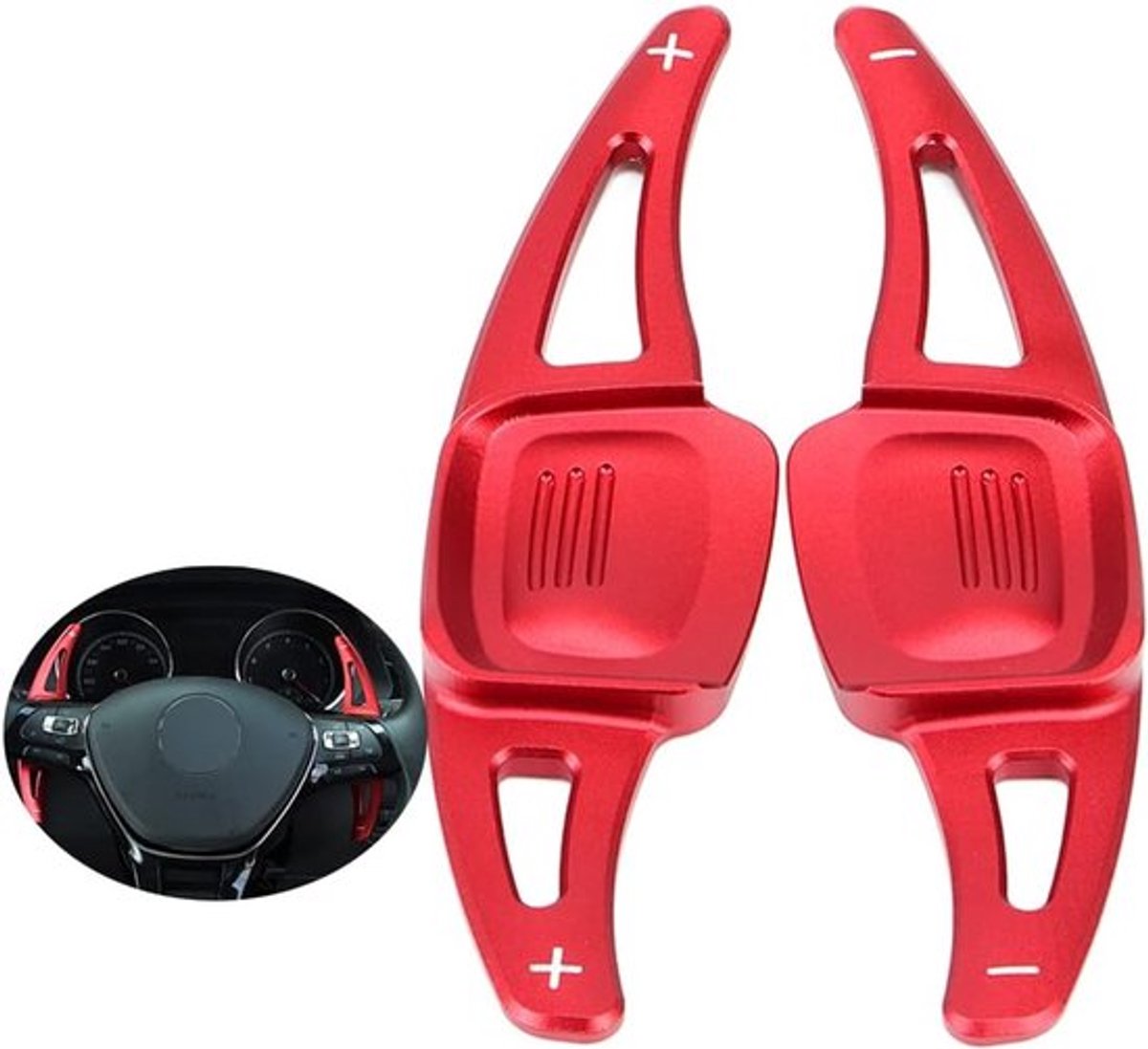 Verlenging voor Stuurwiel Schakelpeddel Geschikt voor VW Golf 7/7.5, Golf 8, Polo, Arteon, Tiguan - Metaal Schakelpeddel voor Interieur Decoratie en Verbeterde Rijervaring