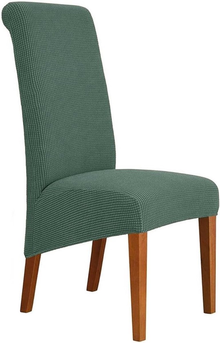 4 Stuks Rekbare Stoelhoezen voor Grote Eetkamerstoelen, Wasbaar, Lichtgroen, Perfect voor Bescherming en Verfraaiing
