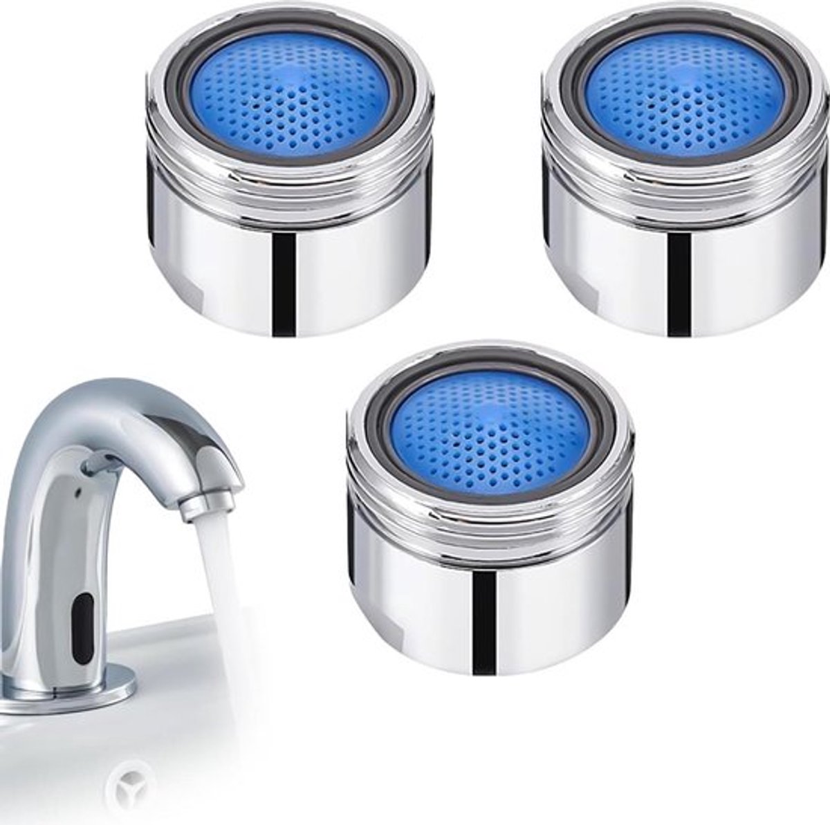 Waterbesparende M18 Straalregelaar Waterkraanzeef - Waterkraanopzetstuk voor Badkamer en Keukenkraan .