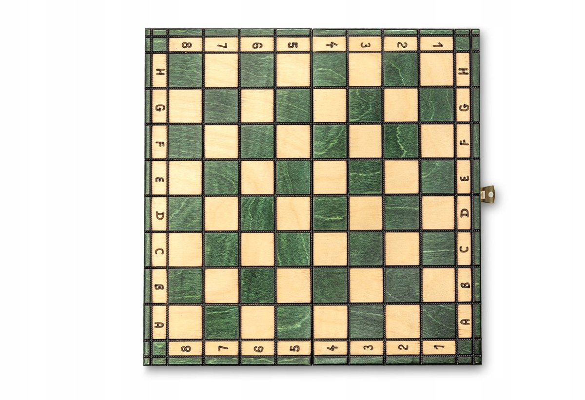 Koninklijke Houten Schaken Groen - Traditionele Set
