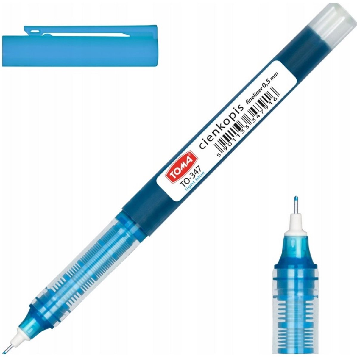Fine Liners pennenset 0,5 mm - 6 levendige kleuren