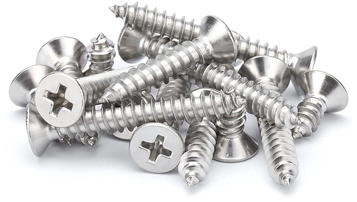 Houtschroeven Schroef Platte Kop Cross Zelftappende Schroef Multifunctionele Verzonken Zelftappende Schroeven M3×8mm,100 pcs