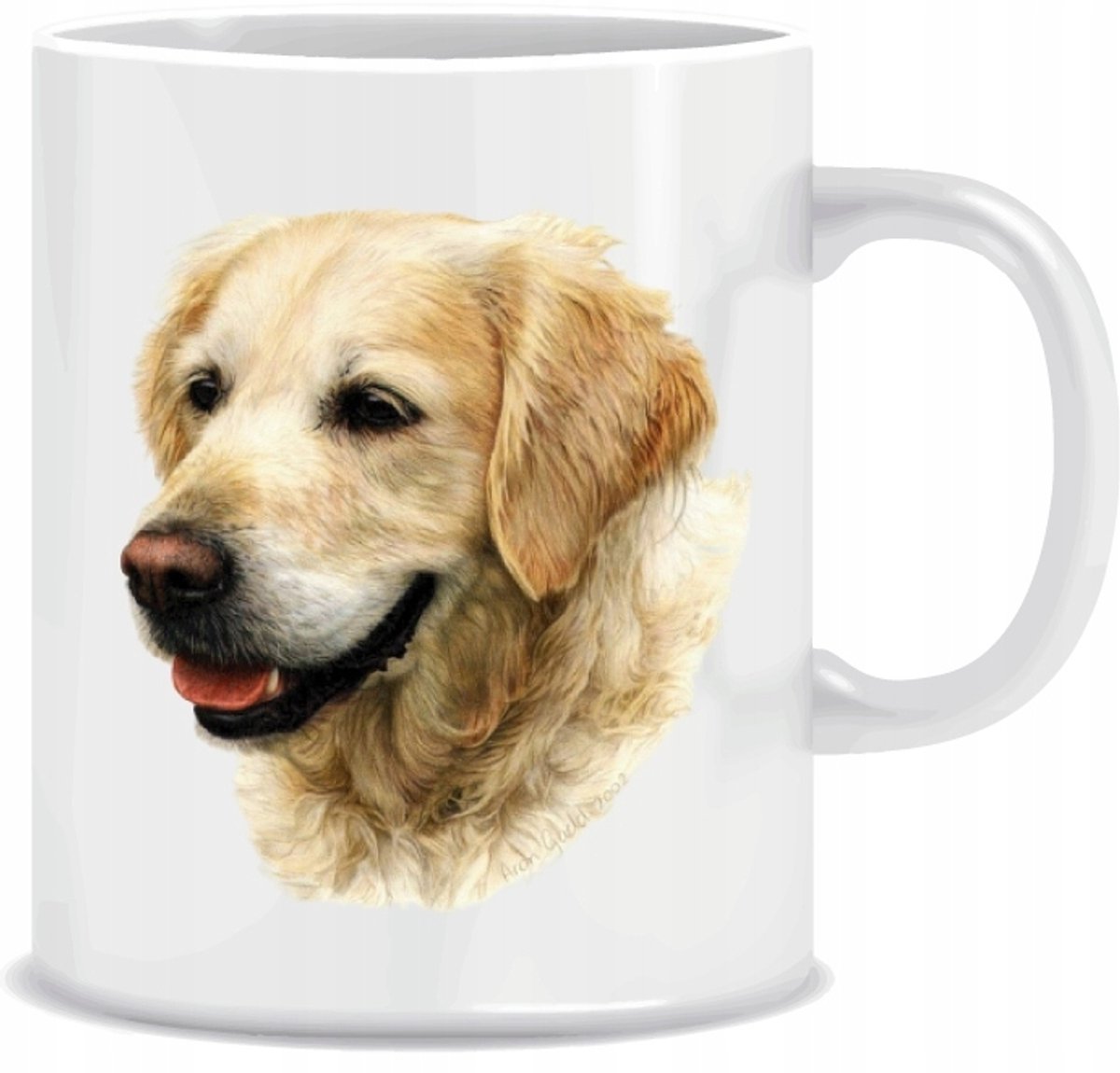 Keramiek Mok Golden Retriever 330 ml - Cadeau Verpakking