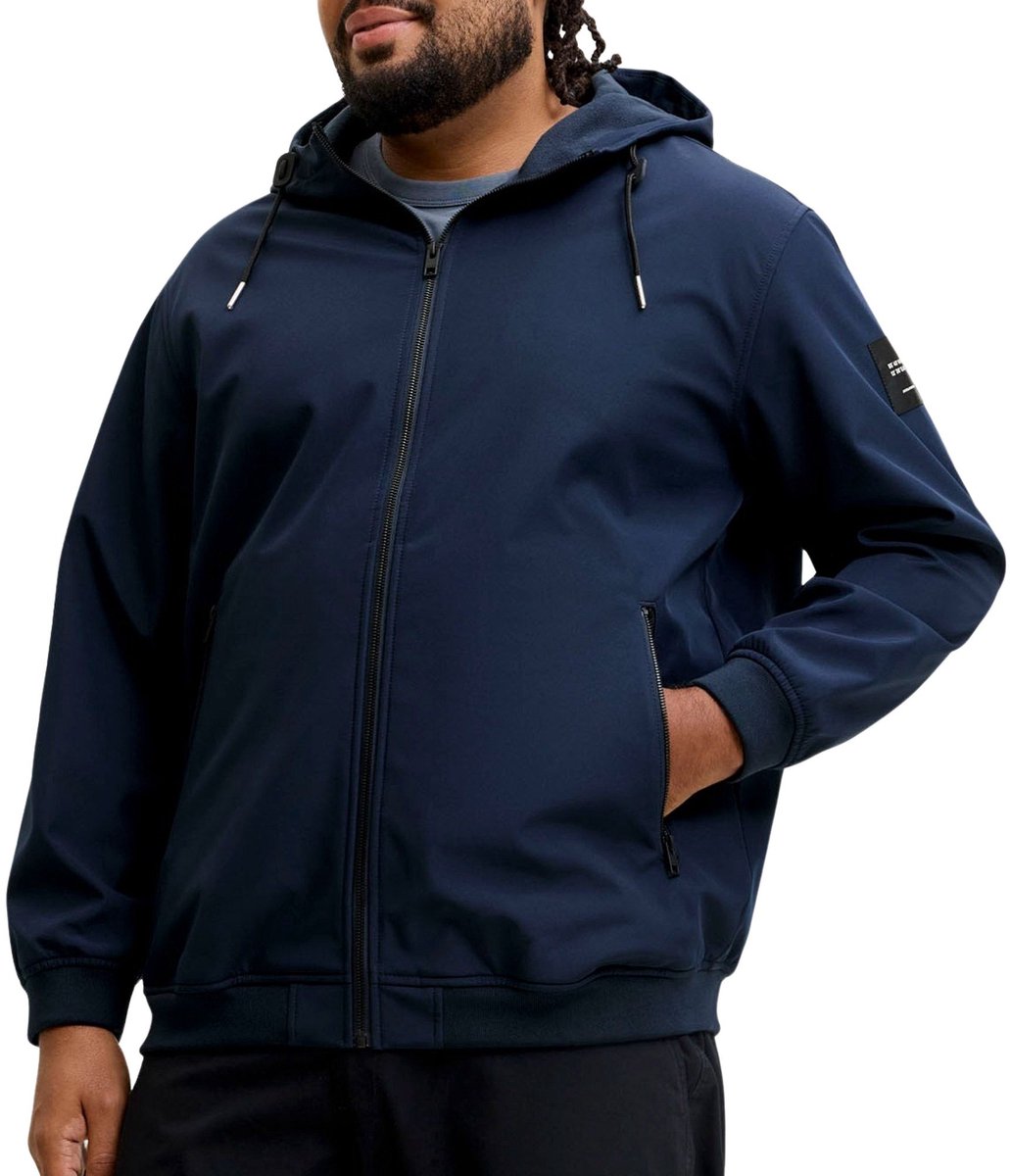 Jack & Jones Basic Hooded Softshell Jas Heren (plussize) - Maat 6XL