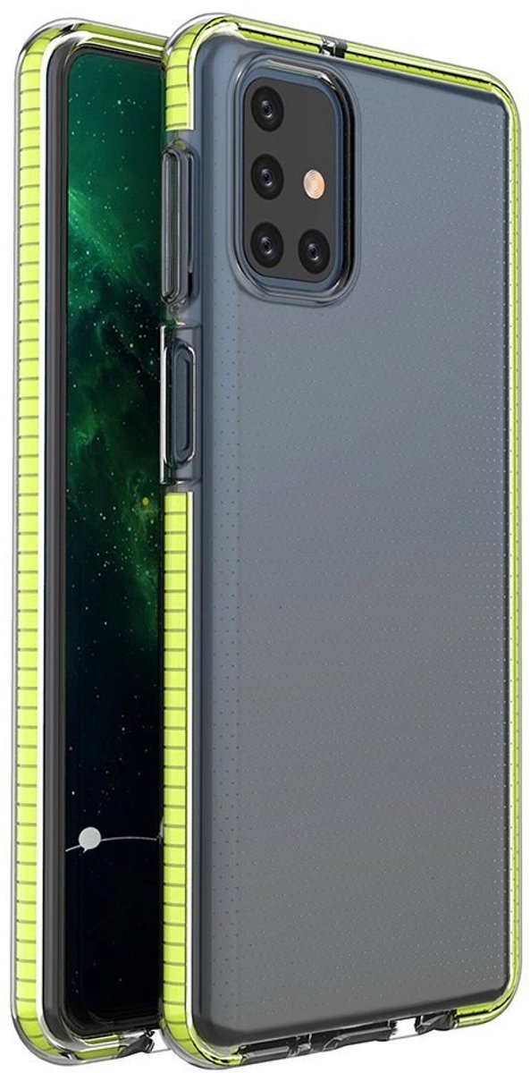 Hurtel Spring Case Gel Case Voor Samsung Galaxy M31S Cover Met Frame