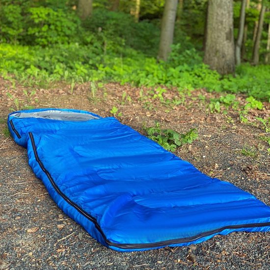 Slaapzak - Buiten slapen - Kamperen - Waterafstotend - 210 x 75 cm - Blauw — afbeelding 2