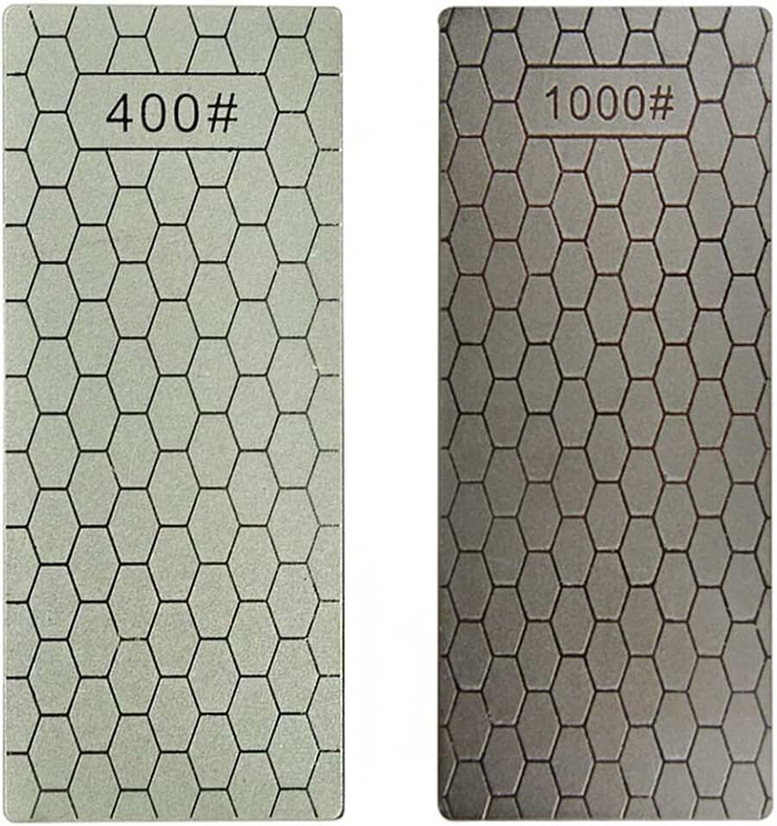 2 stuks diamant slijpen professional diamantplaat voor keuken - doffe stompe of vermoeide randen - 5,9 x 2,48 inch