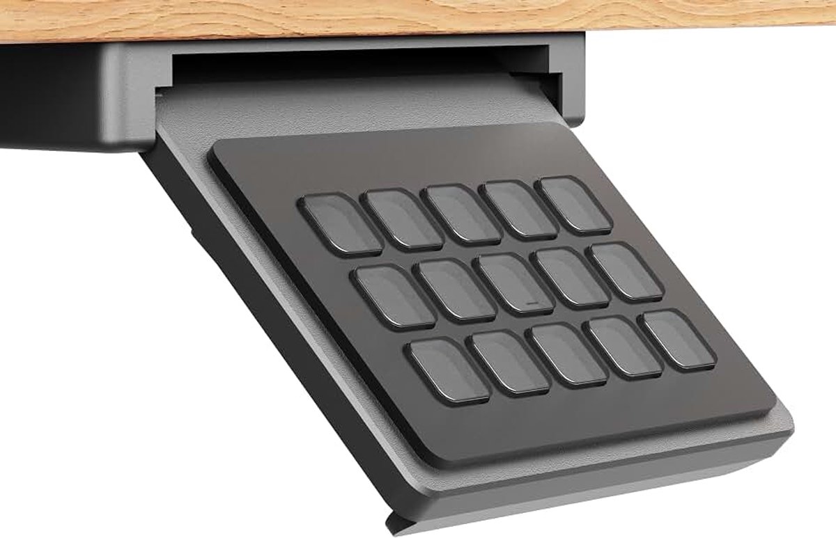 Bureaulade compatibel met het Elgato Stream Deck MK1 en MK2, ruimtebesparende ondersteuning voor een opgeruimd bureau (STREAM DECK MK1-MK2)