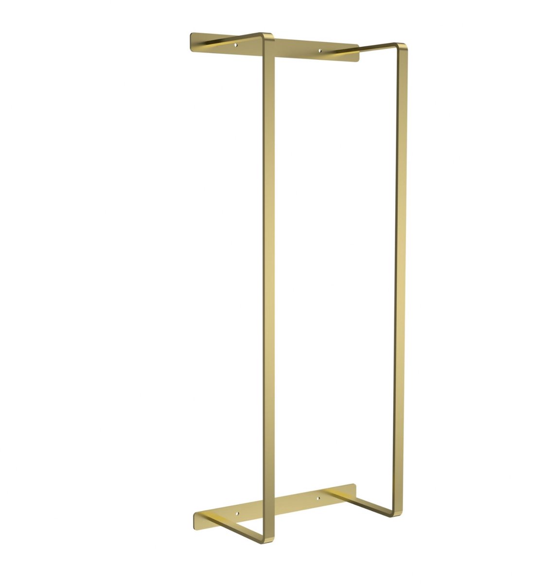 Aloni handdoekrek – verticaal – 67x28x14 cm – geborsteld goud – roestvrij staal