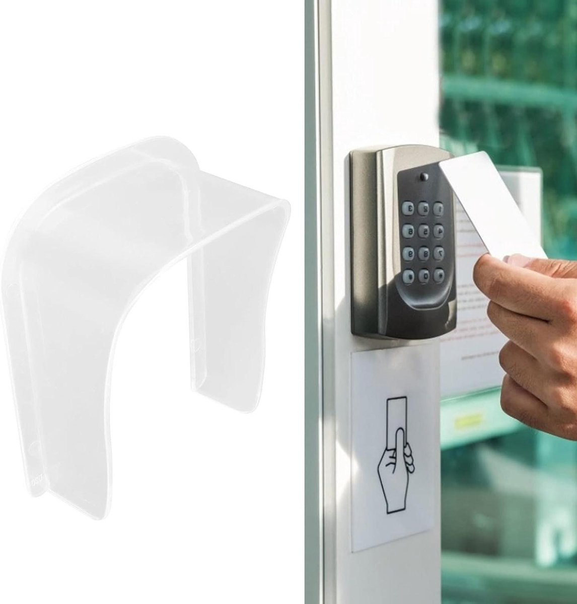 Deurbel Beschermhoes - Regenkap Buiten - Toegangscontrole Beveiligen - Waterdicht UV-bestendig - 30 kg Gewicht - Transparant