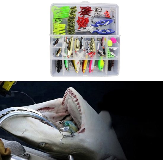 Vissen Haken Gemengde Tackle/Zwevende Vissen Haken Visgereiset Kit Set met Opbergdoos van VISSEN — afbeelding 3
