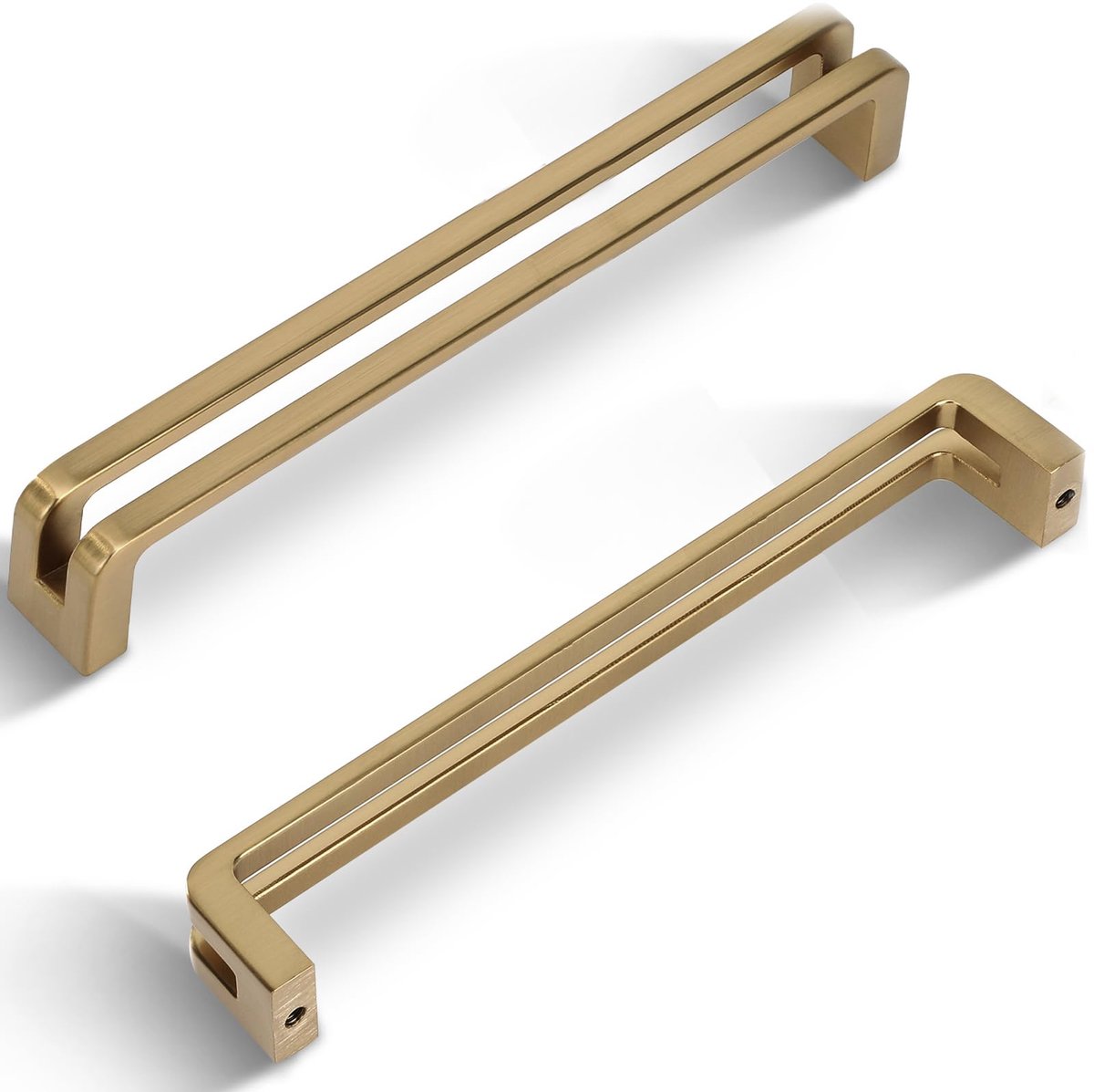 Kastdeurgrepen,keukenkastgrepen, Deurgrepen,Meubelgrepen voor keukenkasten, kledingkasten,meubelgrepen,kastgrepen,160 mm gatafstand,Goud 6 stuks