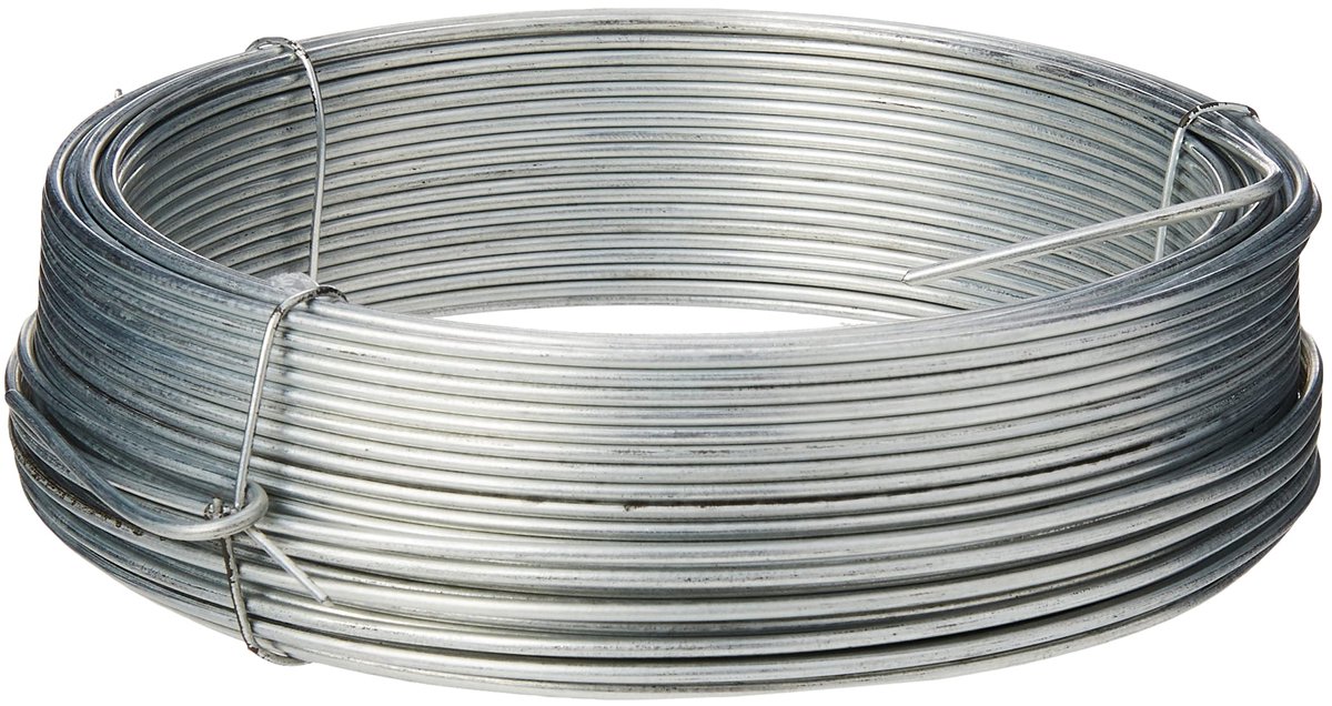 BH00326 Gegalvaniseerde tuindraad, 1,6 mm x 30 m, wit
