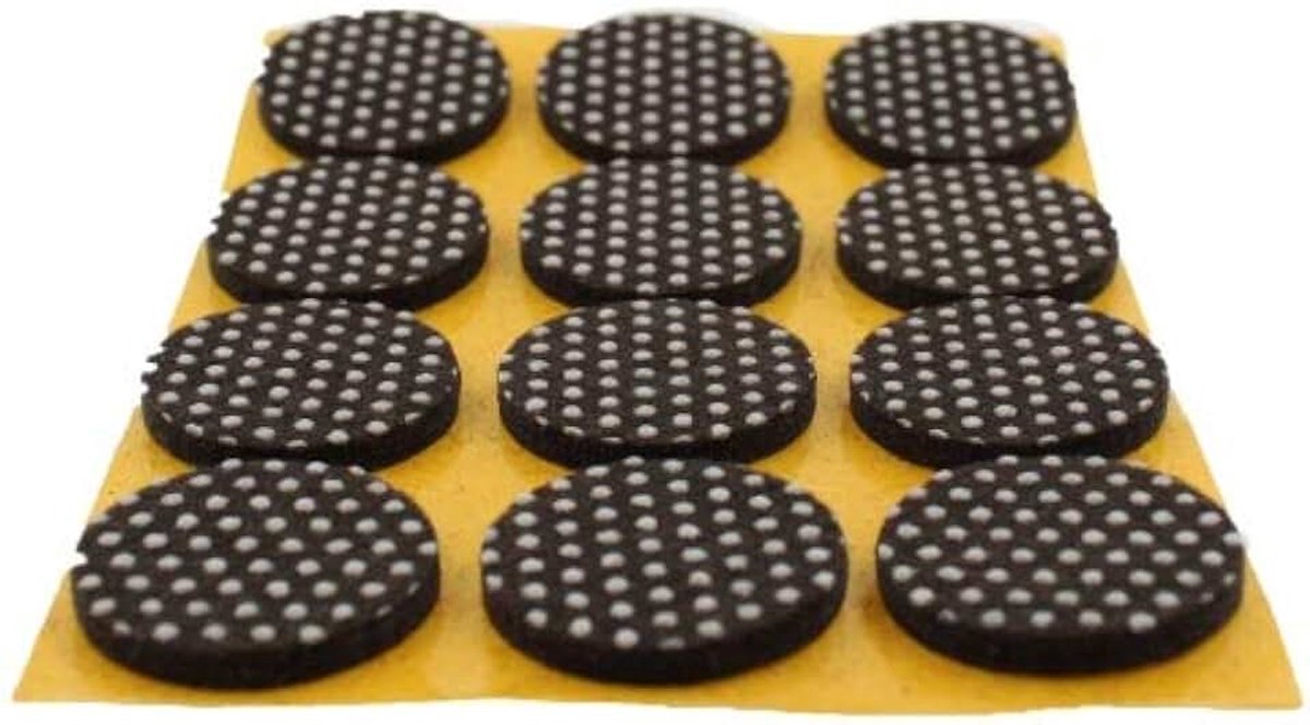 - 60 stuks antislip zelfklevende 25mm vilten pads voor meubelpoten - vloerbescherming met hoge grip