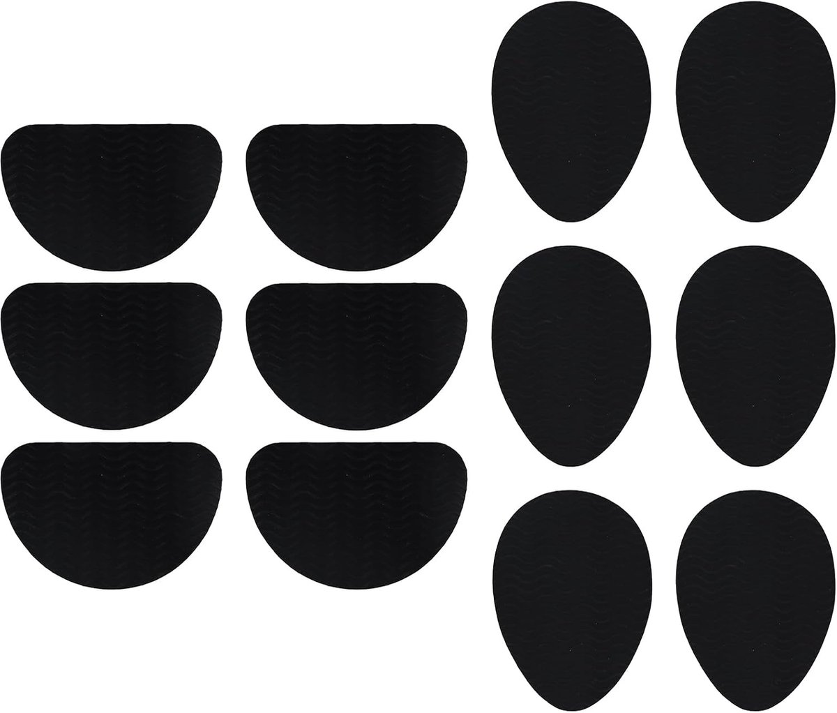 12 stuks anti-slip beschermers voor zolen, antislipzool, schoenzoolbescherming van antislip siliconen voor schoenen voor hoge hakken, enkellaarzen, zwart