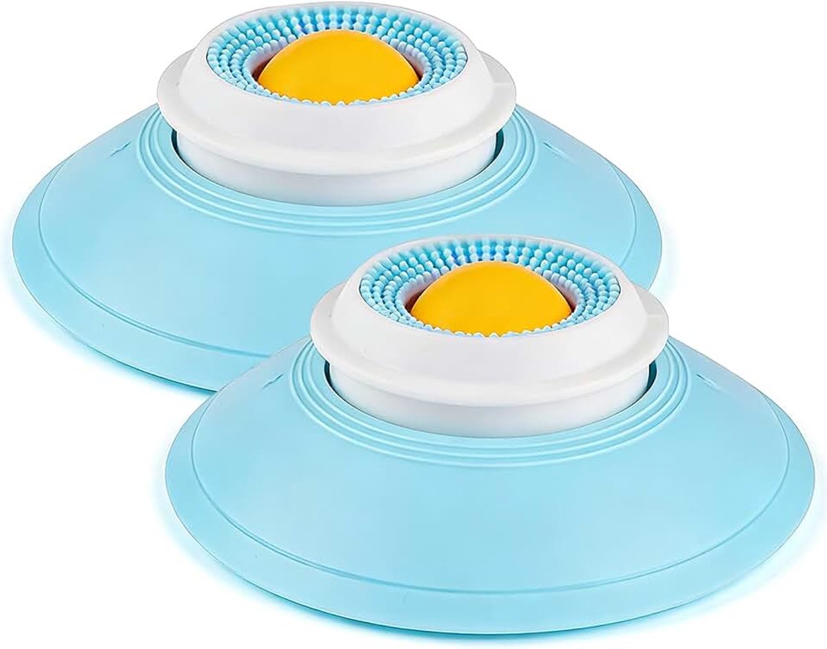 2 stuks hondenspeelgoed, 14,5 x 5,5 cm, hondenlikbal, PP nat voerkussen met zuignap, likbal voor grote honden, antislip speelgoed voor het verrijken van dieren