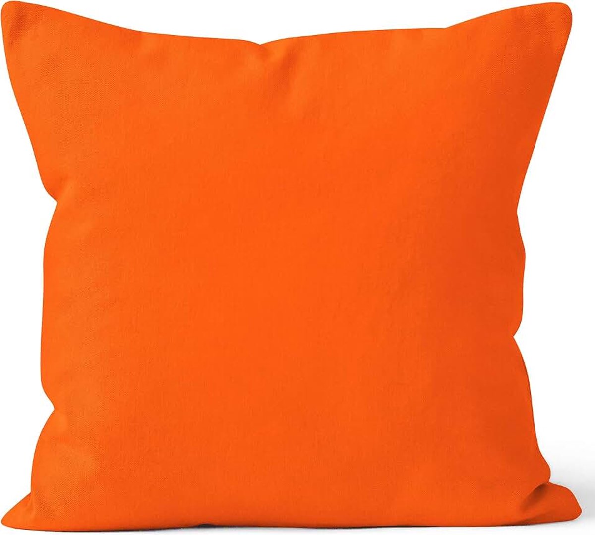 Homes Katoenen Kussen - in 12 Kleuren en 3 Maten, Katoen, Oranje, 60 cm x 60 cm (24 inch x 24 inch) Kussen Cover