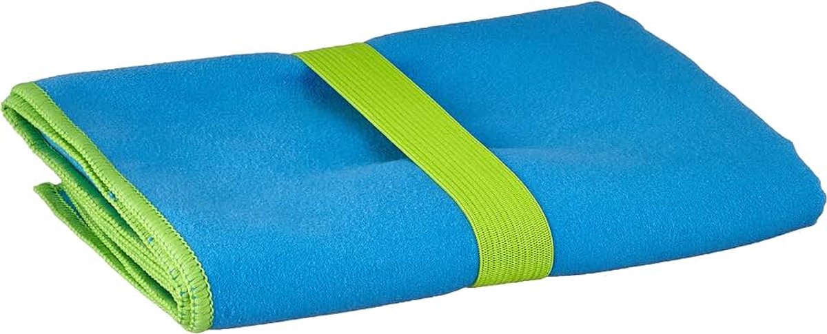 Uniseks 328105, multifunctionele handdoek, microvezel, blauw, 50 x 100 cm
