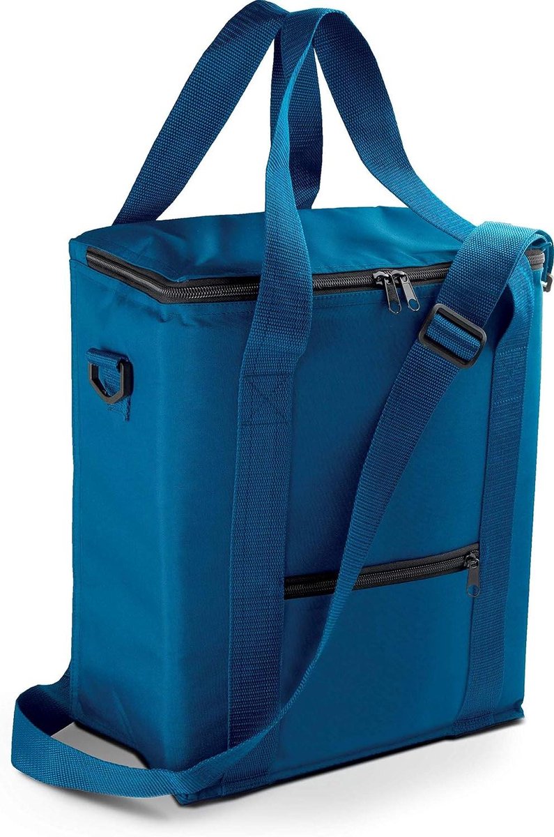 Boodschappentas Koeltas - Grote Isolerende Tas - Boodschappen Koel Houden - Ritssluiting Rondom - 18 Liter Inhoud - Blauw