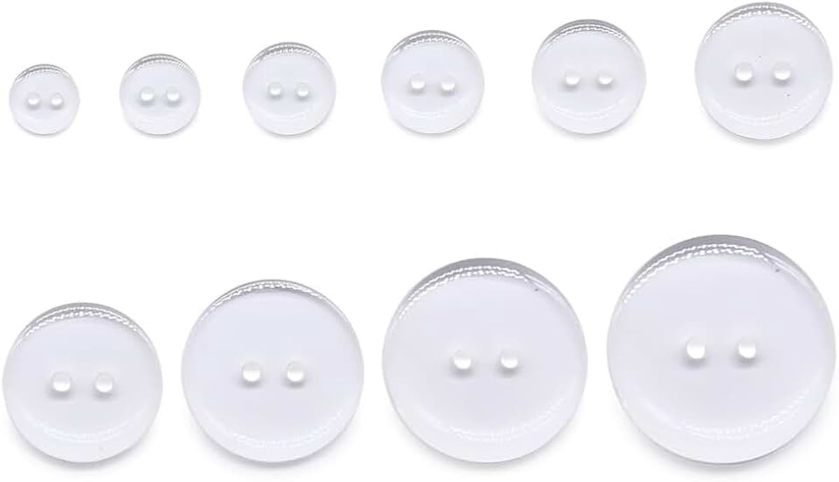 Knopen uit PVC doos voor het naaien van scrapbooking, klepperen, transparante mix
