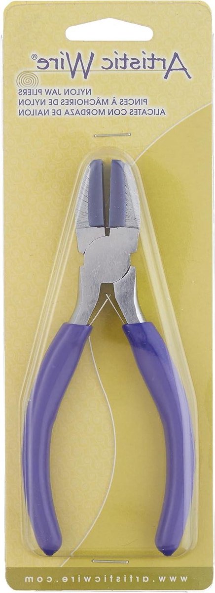 Draad Nylon Tang - Kaak Tang - Draad Vormgeven - Nylon Platte Koppen - 13.5 cm - Paars