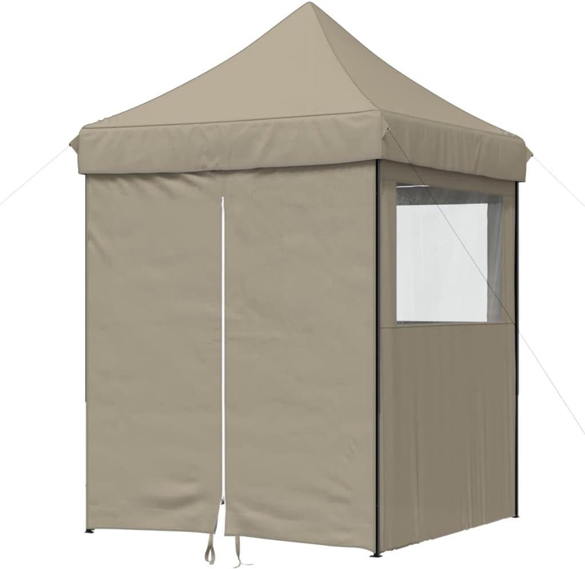 Partytent inklapbaar - Feesttent paviljoen - Buitenevenementen organiseren - Pop-up ontwerp - 200 x 200 cm - Taupe