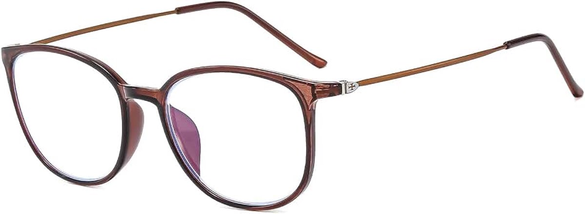 Licht filter afstandsbril lichte bijziende bril mode myopia bril TR90 voor dames heren bruin -0.5 dioptrie