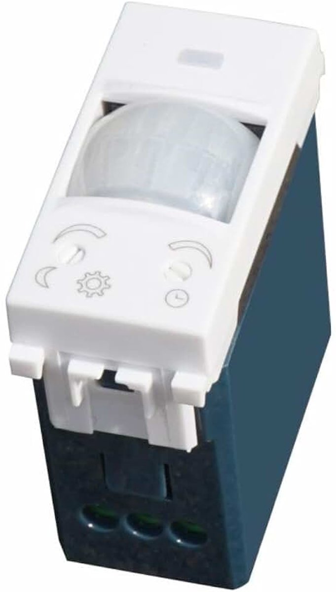 1 module voor lampen, PIR inbouwlamp compatibel met Vimar Arkè, wit