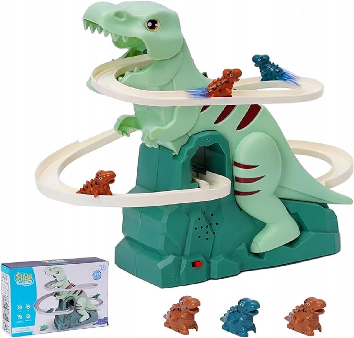 Dinosaurus Achtbaan Speelgoed Racebaan Klimmer Cadeauset