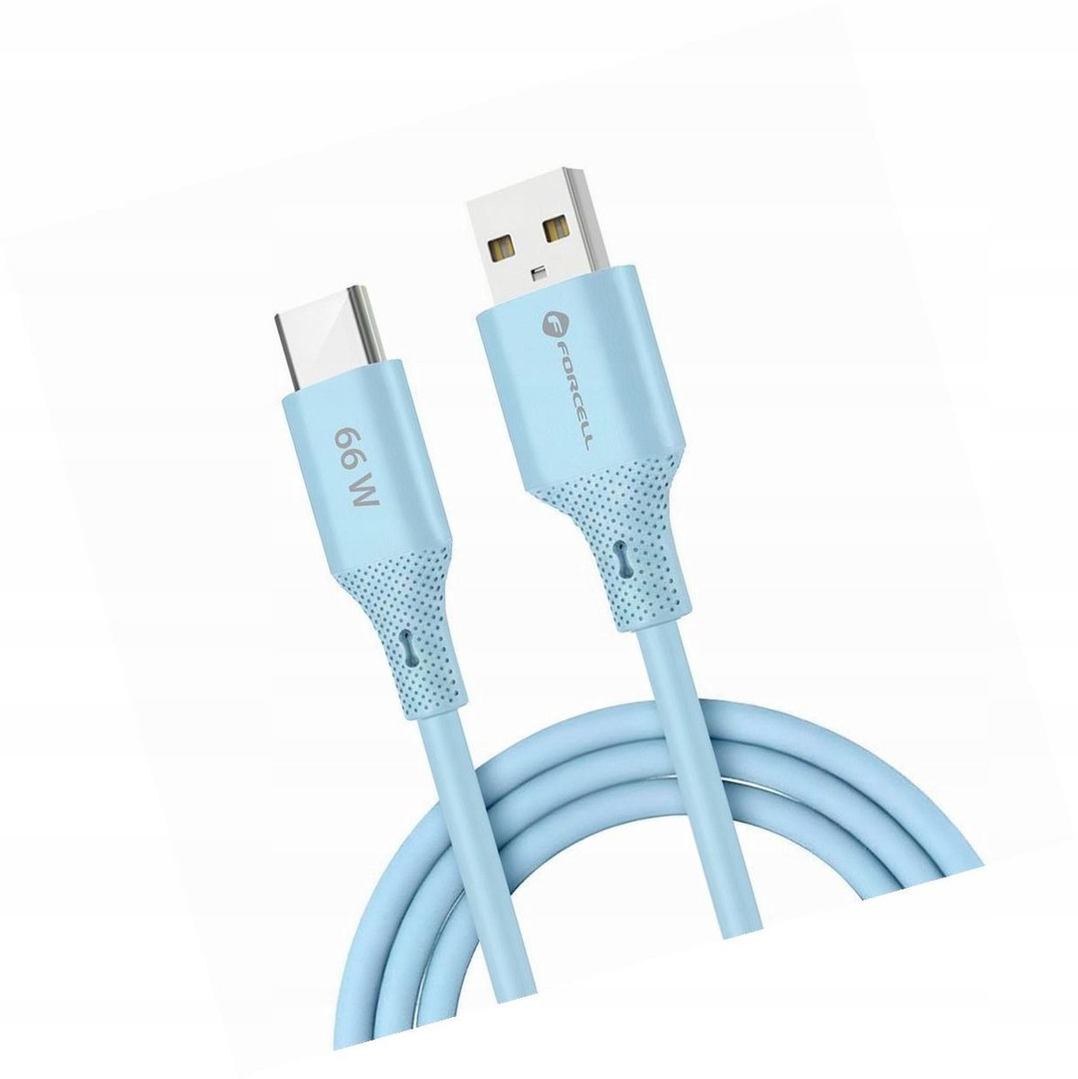 Forcell USB-A naar USB-C Kabel 1m 66W Blauw - Android Auto